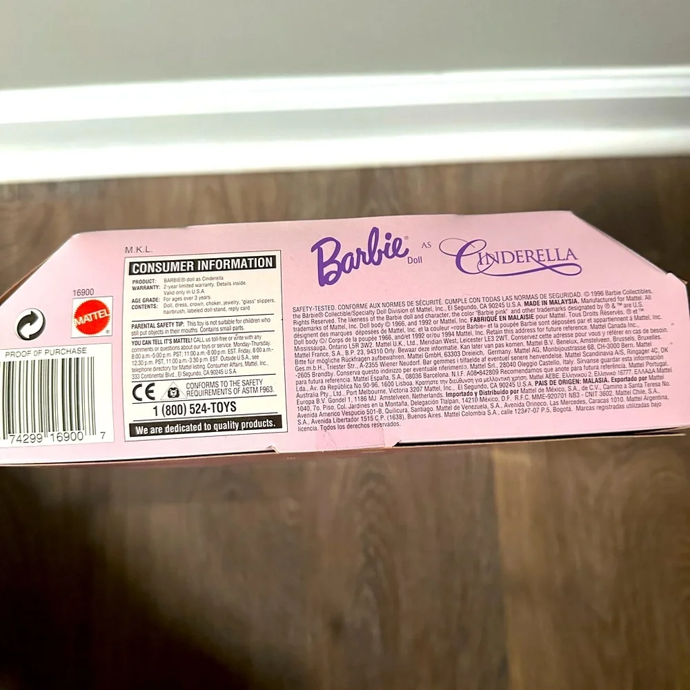Barbie Collector Edition Cinderella, 1996